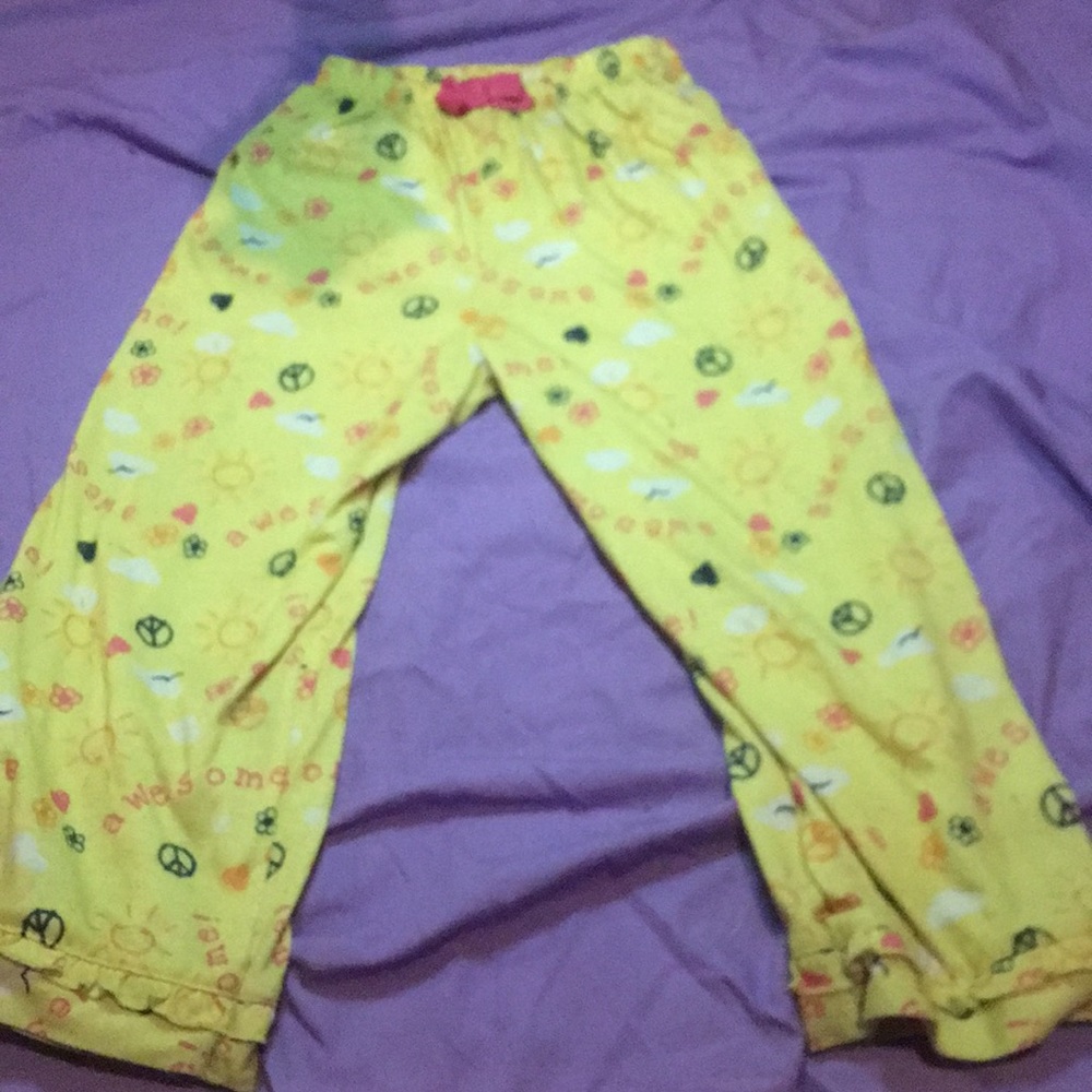Yellow pj pants